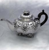 Old Sheffield Plate Roccoco Teapot - circa 1800